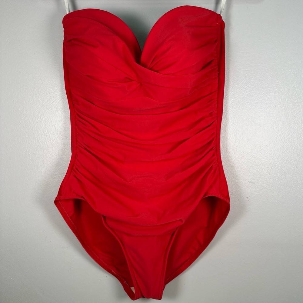 Miraclesuit Red One Piece Swimsuit